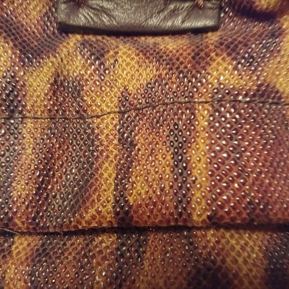 Stuart Weitzman Metallic Leather Leopard Bag - Picture 2 of 7